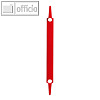 Laurel Heftstreifen aus PP, max. 20 Blatt, 8.5 x 85 mm, rot, 100 St?ck, 1830-20
