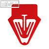 Laurel Kartenreiter Tab f?r Karteikarten, PS, 40 mm, rot, 30 St?ck, 0023-20