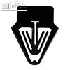 Laurel Kartenreiter Tab f?r Karteikarten, PS, 40 mm, schwarz, 30 St?ck, 0023-11
