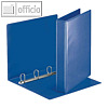 Präsentationsringbuch Essentials A4, 4-Ringe, 30 mm, 2 Außentaschen, blau, 49715