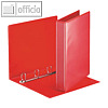 Präsentationsringbuch Essentials A4, 4-Ringe, 30 mm, 2 Außentaschen, rot, 49713