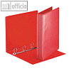 Pr?sentationsringbuch Essentials A4, 4-Ringe, 30 mm, 2 Au?entaschen, rot, 49713