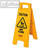 Rubbermaid Warnschild "Caution Wet Floor", englisch, klappbar, gelb, FG611277YEL