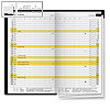 Taschenkalender Miniplaner D15, 95 x 160 mm, 1 Monat/2 Seiten, PVC-Einband