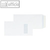 Versandtaschen mit Fenster, 152 x 305 mm, 100g/qm, haftklebend, wei?, 250 St.