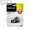 Intenso Speicherstick Basic Line, 8 GB, silber/schwarz, 3503460
