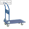 Plattformwagen - 760x495x860 mm, Stahlplattform, Tragkraft: 150 kg, blau, 3100