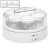 Clatronic Joghurtmaker JM 3344, max. 1.1 Liter, wei?, 251119