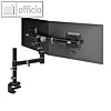 Viewgo Monitorarm, f?r 2 Monitore, 2 Gelenke, Tischklemme, schwarz, 48.133