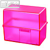 HAN Karteibox DIN A7, bis 300 Karten, signal-pink, 977-76