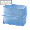 HAN Karteibox DIN A8, bis 200 Karten, inkl. 100 Karten & Register, blau, 979-64