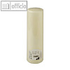 Stumpenkerzen "Ivory" mit Flachkopf, ? 80 mm, H 290 mm, elfenbein, 6 St., 10413