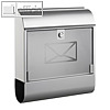 Alco Briefkasten Zeitungsbox Silber 40 x 36 x 11 cm