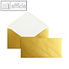 officio Briefumschl?ge DIN lang, 90 g/m?, nassklebend, gold, 100 St?ck, 2512892