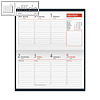 Wochenplaner, ca. DIN A6 Querformat 15,3 x 8,7 cm, 1 Woche/2 Seiten