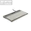 Tastatur 840  - 305x20x165 mm, USB, kompakt, silber, BNES840DDE