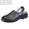 Sicherheitsschuh Clog CLASSSIC, Gr??e: 38, Mikrofaser, Stahlkappe, schwarz