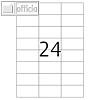 officio Universaletiketten, 70 x 37 mm, permanent, 2.400 St?ck, 5760