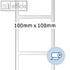 Herma Rollenetiketten - 100 x 100 mm, PE-Folie, weiß glänzend, 1.000 St., 5008