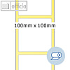 Herma Rollenetiketten - 100 x 100 mm, Thermodruck, wei?, 1.000 St., 5017