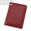 officio Notizblock-Etui, DIN A8, Leder, Minikugelschreiber, rot, 43064