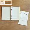 Papiereinlage Notizbuch, liniert, 105 x 166 mm (ca. DIN A6), 80 Blatt, elfenbein