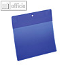 Durable Neodym-Magnettasche, A5 quer, blau/transparent, 10 Stück, 174607