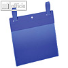 Gitterboxtasche DIN A5 quer, mit Lasche, PP, blau/transparent, 50 Stück, 174907
