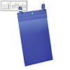 Gitterboxtasche DIN A4 hoch, mit Lasche, PP, blau/transparent, 50 Stück, 175007