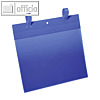 Gitterboxtasche DIN A4 quer, mit Lasche, PP, blau/transparent, 50 Stück, 175107