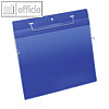 Drahtbügel-/Auftragstasche, DIN A4 quer, blau/transparent, 50 Stück, 175407
