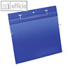 Drahtb?gel-/Auftragstasche, DIN A4 quer, blau/transparent, 50 St?ck, 175407