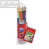 Buntstifte Colour GRIP, Malset Rakete, inkl. 15 Buntstifte und 1 Spitzer, 112457