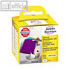 Rollenetiketten Universal, wiederabl?sbar, 57 x 32 mm, wei?, 500 St?ck