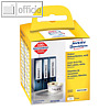 Ordner-Rollenetiketten, permanent, 190 x 59 mm, wei?, 110 St?ck, AS0722480
