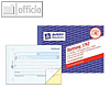 Formular QUITTUNG, ohne MwSt., DIN A6, selbstdurchschreibend, 2 x 40 Bl., 1742