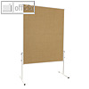 Moderationstafel U-Act! Line, 1.200 x 1.500 mm, (H)1.9 m, Jute, braun, MT9009