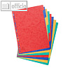 Kartonregister blanko, DIN A4, 8-teilig, 225 g/m², farbige Tabs, rot, 1408E