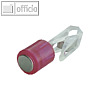 Power Magnet Zylinder Ø 14 mm, Klammer, Haftkraft 1.900 g, transparent-pink, 3 S