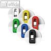 Wandklette/Wandhalter, selbstklebend, 30 mm, farbig sortiert, 100 St?ck, 4412-95