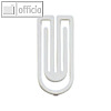 Laurel Kunststoff-B?roklammern King Klips, 32 mm, wei?, 200 St?ck, 1392-10