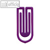 Laurel Kunststoff-B?roklammern King Klips, 32 mm, violett, 200 St?ck, 1392-18