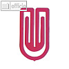 Laurel Kunststoff-B?roklammern King Klips, 32 mm, pink, 200 St?ck, 1392-40