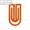 Laurel Kunststoff-B?roklammern King Klips, 32 mm, orange, 200 St?ck, 1392-50