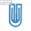 Laurel Kunststoff-B?roklammern King Klips, 32 mm, hellblau, 200 St?ck, 1392-80