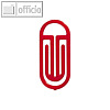 Kunststoff-B?roklammern Bogen King Klips, 30/38 mm, rot, 100 St?ck, 1362-20