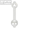 Laurel Briefkn?pfe JOTA, 36 x 8 mm, transparent, 100 St?ck, 0272-38
