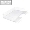 Briefablage quer, COMBO, DIN A4+ quer, 255 x 365 x 65 mm, klar, 4 St?ck, 11723D