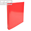 Ringbuch IDERAMA, DIN A4, 2-Ringe, Rücken 40 mm, Karton 600 g/m², rot, 549295E