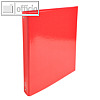Ringbuch IDERAMA, DIN A4, 2-Ringe, R?cken 40 mm, Karton 600 g/m?, rot, 549295E